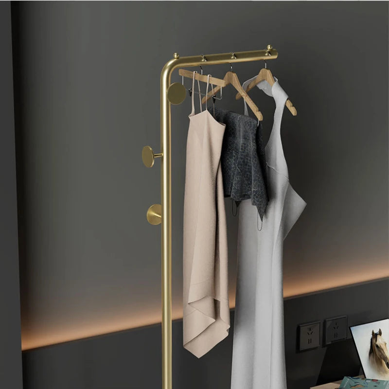 porte-manteau moderne en fer forgé pour vêtements et sacs - vue 3 sur 8