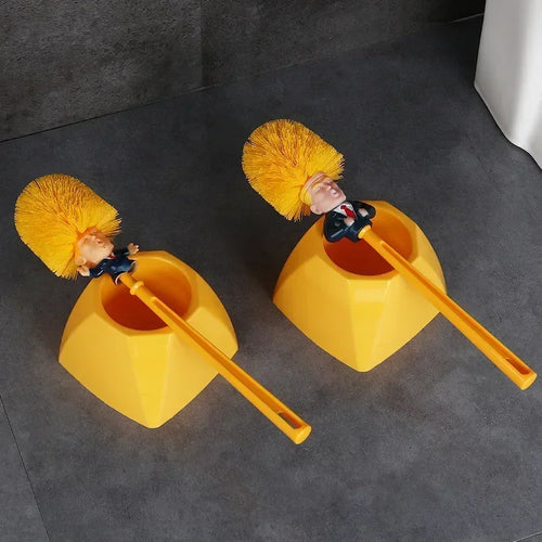 fournitures de toilette trump brosse de nettoyage amusante et pratique - vue 4 sur 10