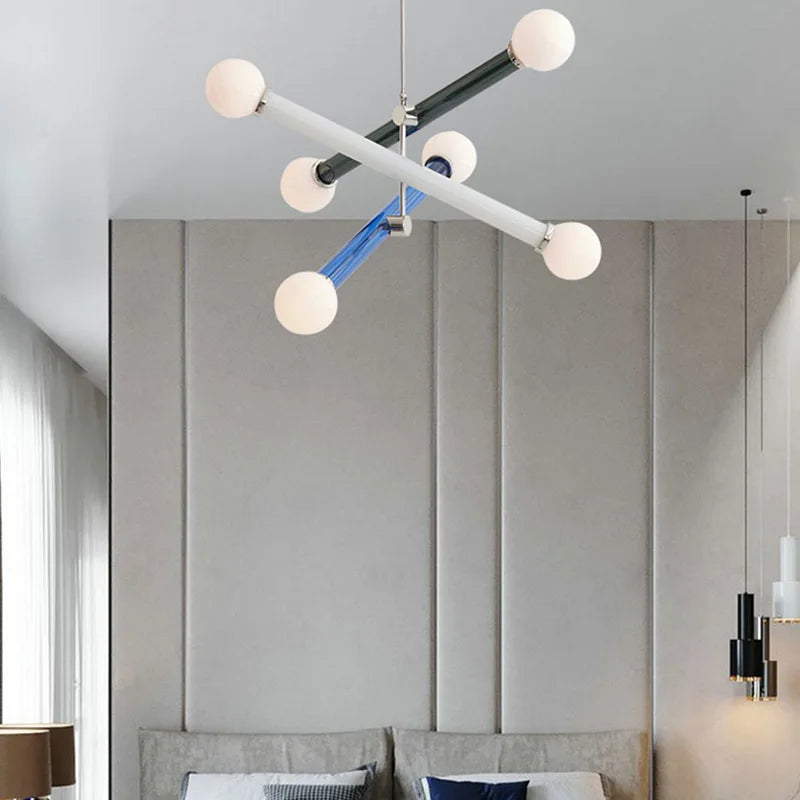 lustre design minimaliste art déco éclairage suspendu - vue 4 sur 10