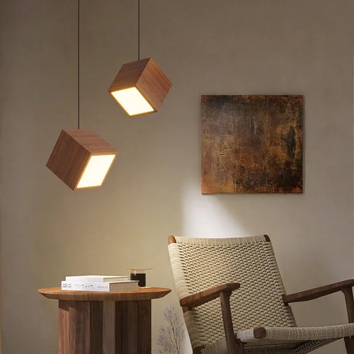 suspension en bois créatif design nordique pour décoration intérieure - vue 4 sur 10