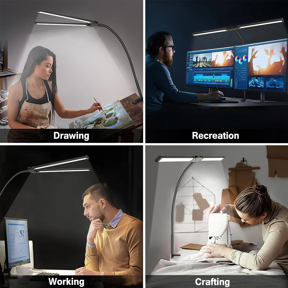 Lampes de bureau Led à Double tête - vue 5 sur 7