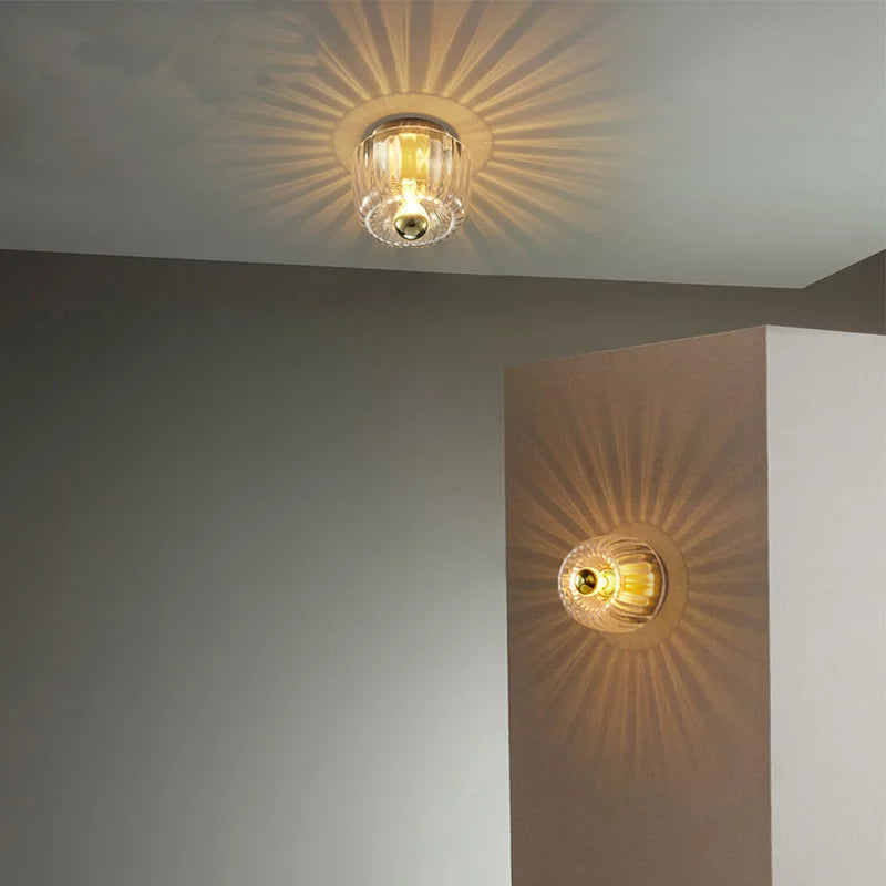 applique murale en verre à lumière chaude romantique pour éclairage intérieur - vue 4 sur 10