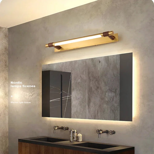 applique led moderne en cuivre pour miroir avant - vue 3 sur 15