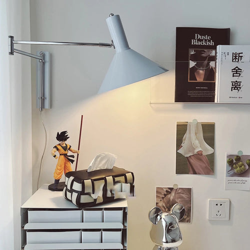 applique murale extensible pliable pour lecture avec prise - vue 5 sur 9