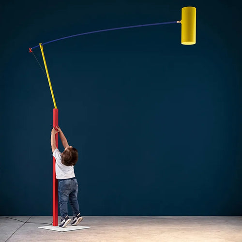 Lampadaire ajustable coloré ludique - vue 3 sur 8