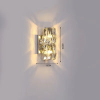 applique murale moderne en cristal pour décoration intérieure élégante