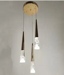 suspension moderne en cristal pour éclairage intérieur élégant