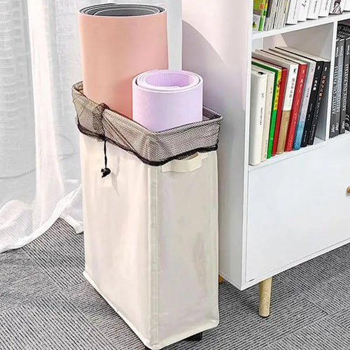 panier à linge pliable avec couvercle pour rangement pratique - vue 3 sur 8