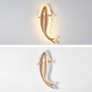 applique murale moderne led acrylique en forme de poisson décorative