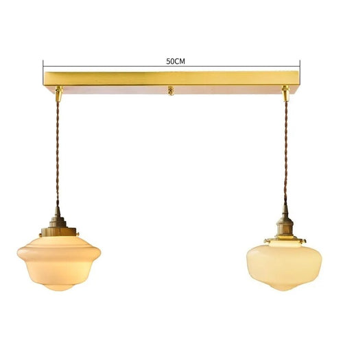 Suspension LED en verre blanc laiteux - vue 31 sur 30
