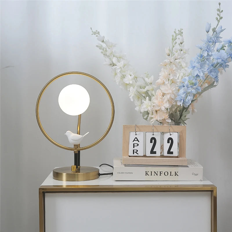 lampadaire décoratif nordique en verre design moderne avec ampoules incluses - vue 3 sur 7