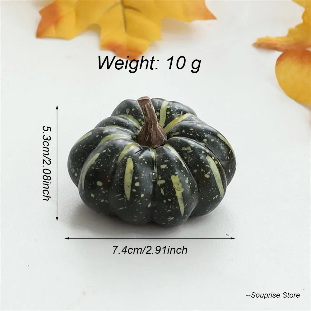citrouilles décoratives en mousse pour décorations dHalloween et automne - vue 20 sur 22