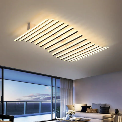 lustre nordique acrylique led moderne pour bar restaurant - vue 2 sur 12