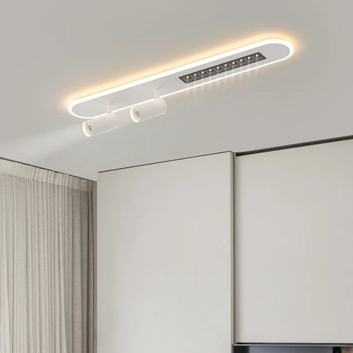A New Type Of Nordic Long Strip Household LED Chandelier, Used For Living Rooms, Bedrooms, Halls, Balconies, Spotlights, And - vue 4 sur 9