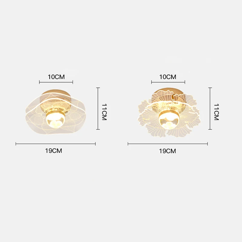 plafonnier led moderne nordique pour intérieur et balcon - vue 6 sur 13