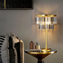 lampadaire moderne en verre et cuivre pour hôtel et bureau