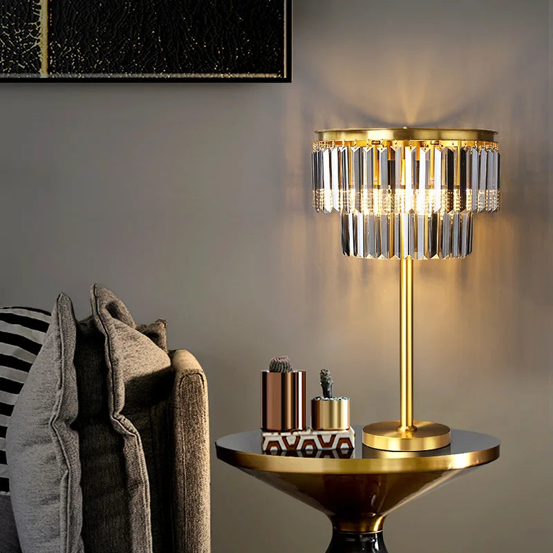 lampadaire moderne en verre et cuivre pour hôtel et bureau - vue 3 sur 7