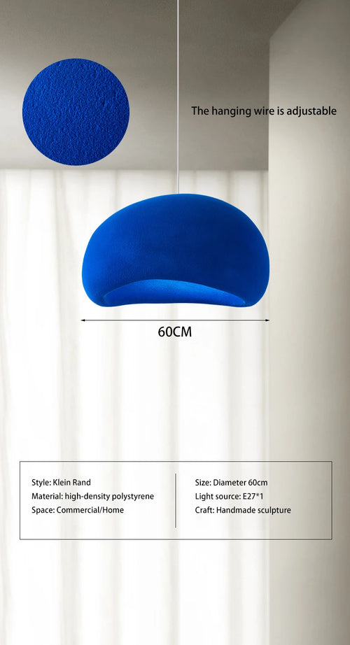 Suspension en polystyrène colorée aux formes arrondies design - vue 9 sur 18