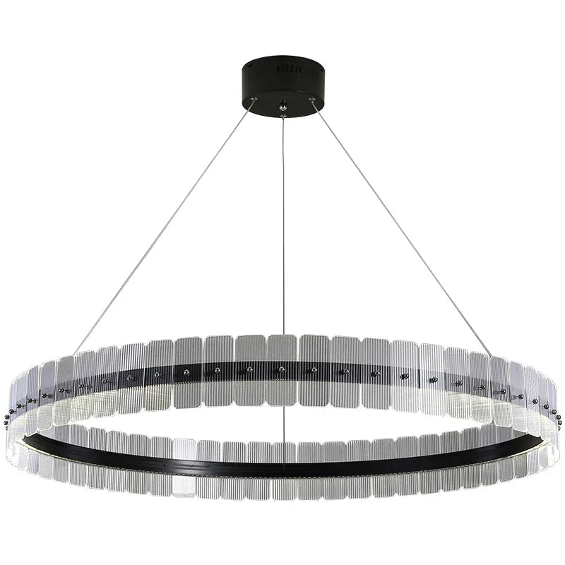 Italy Chandelier Acrylic Luxury Pendant Lamp LED Hanging Light  Living Dining Room Bedroom - vue 6 sur 14
