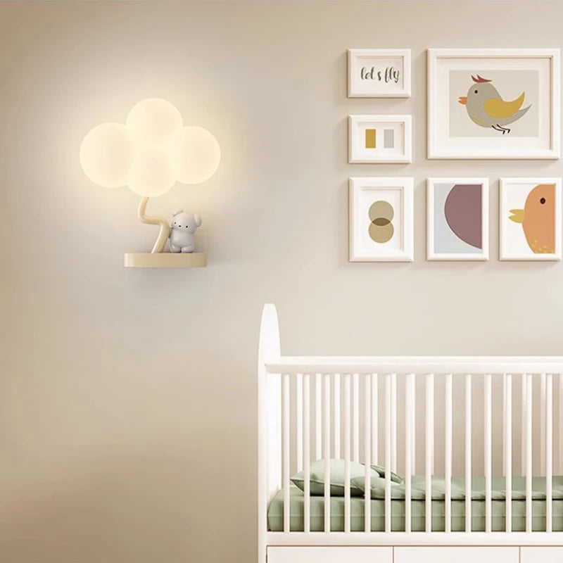 lampe nuage mignonne pour chambre d'enfant animaux et princesses - vue 3 sur 8