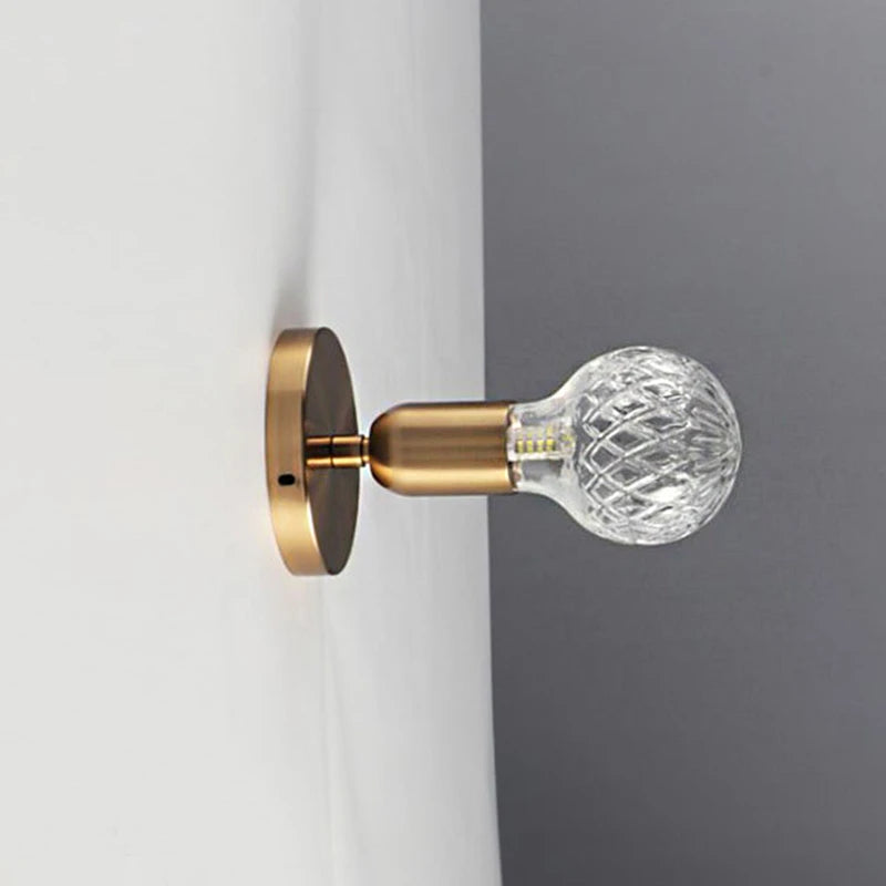 applique murale led moderne en verre décoratif d'intérieur - vue 5 sur 10