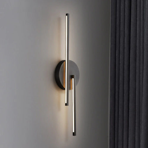 applique murale led minimaliste moderne en laiton - vue 6 sur 10