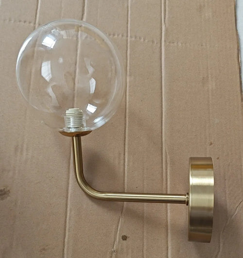 applique murale rétro nordique boule verre courbée métal - vue 10 sur 13