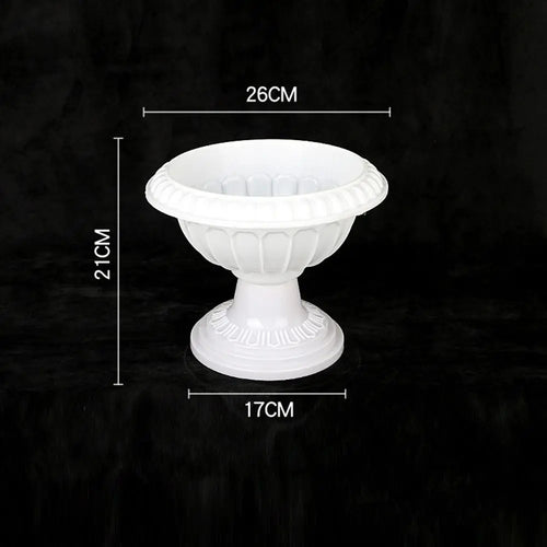 pot de fleurs romain en plastique style rétro romantique pour événements - vue 14 sur 13