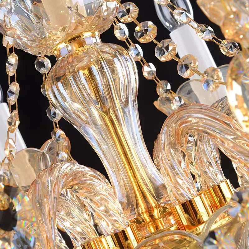 lampadaire en cristal moderne pour décoration intérieure élégante - vue 5 sur 7