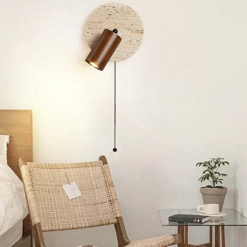 applique murale led design moderne en marbre pour décoration intérieure - vue 5 sur 7