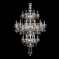 lustre en cristal léger design pour escalier moderne