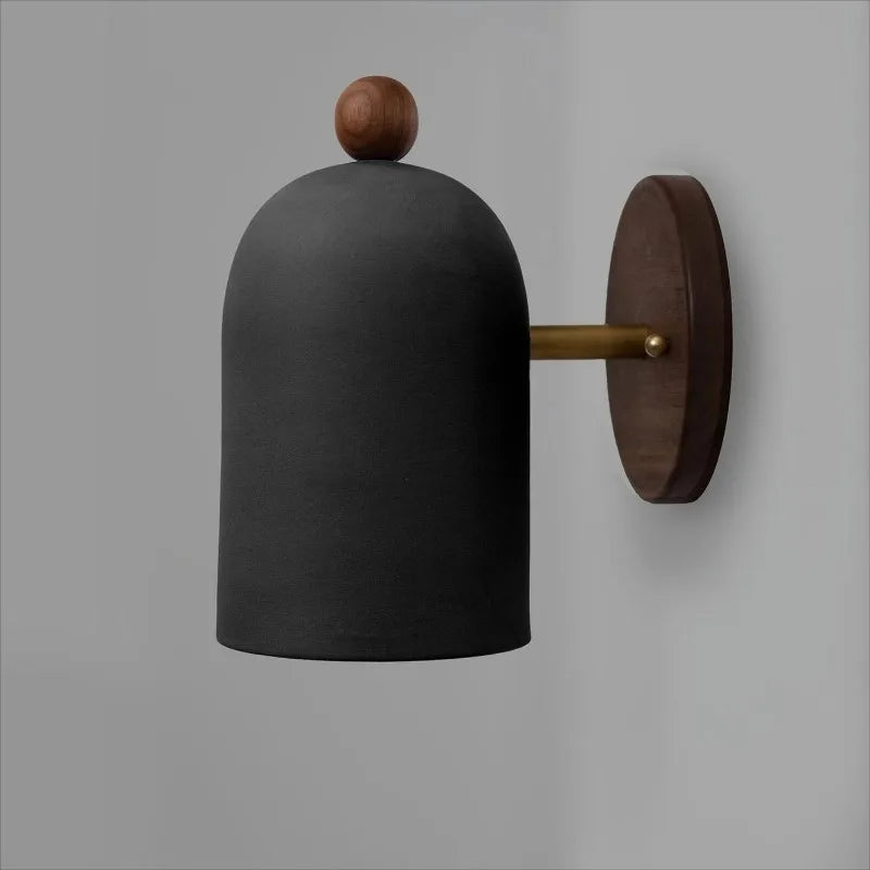 applique murale nordique en noyer style wabi sabi zen intérieur - vue 5 sur 10