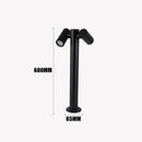 lampe de jardin double tête rotative éclairage créatif extérieur