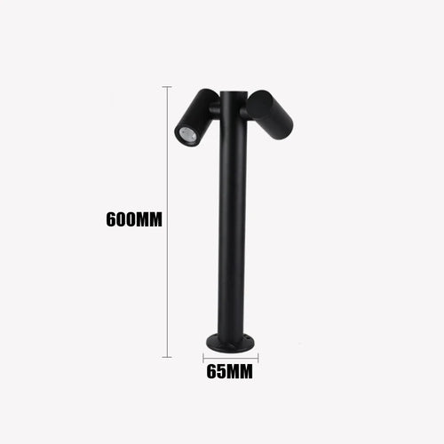 lampe de jardin double tête rotative éclairage créatif extérieur