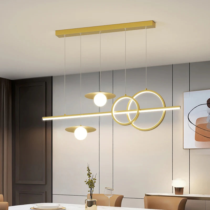 lustre nordique géométrique créatif pour restaurants et bars - vue 5 sur 18