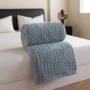 plaid gaufré jacquard doux style minimaliste pour canapé