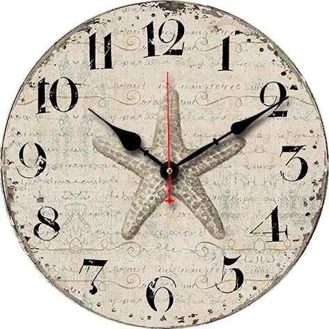 horloge murale rétro silencieuse pour décoration intérieure moderne - vue 17 sur 19