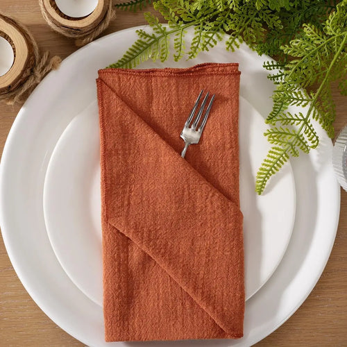 Serviette de table lot de 10 coton gaze