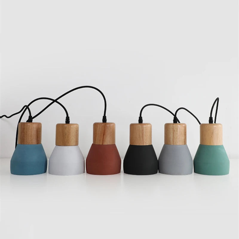 macaron ciment suspension lumières vintage pour restaurant - vue 6 sur 12