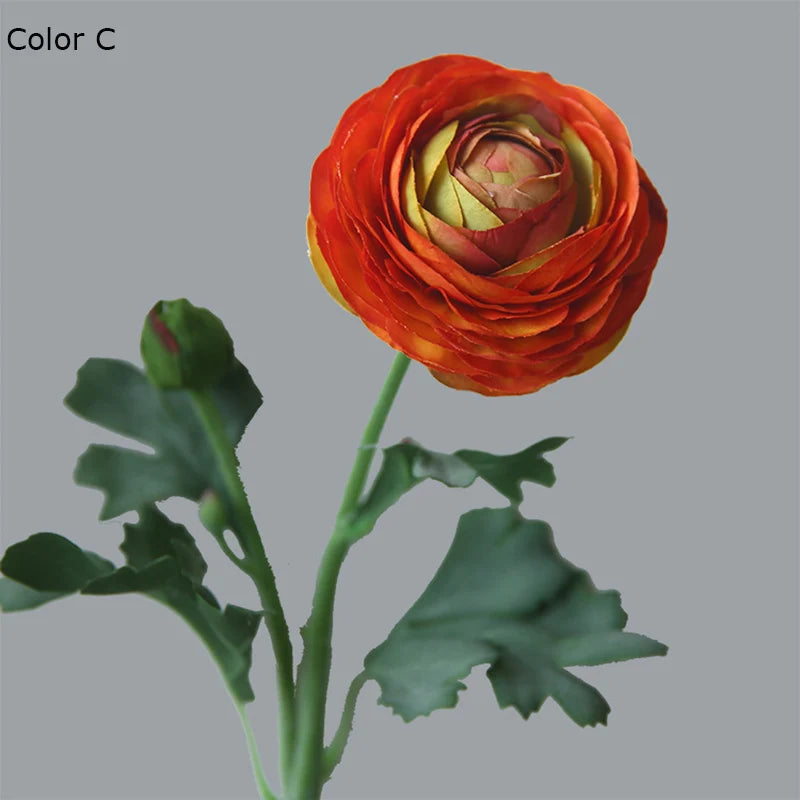 têtes de bouton d'or fleurs artificielles en soie décoration mariage - vue 9 sur 10