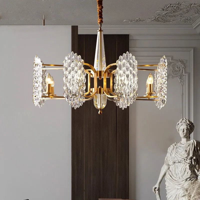 lustre moderne à led en cristal pour décoration nordique - vue 1 sur 10