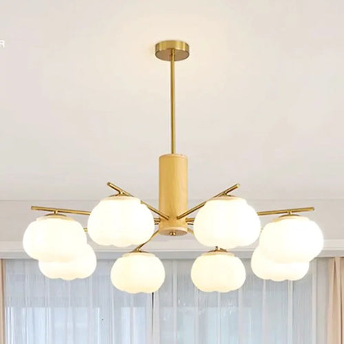 lustre à led moderne design nordique pour décoration intérieure - vue 3 sur 11