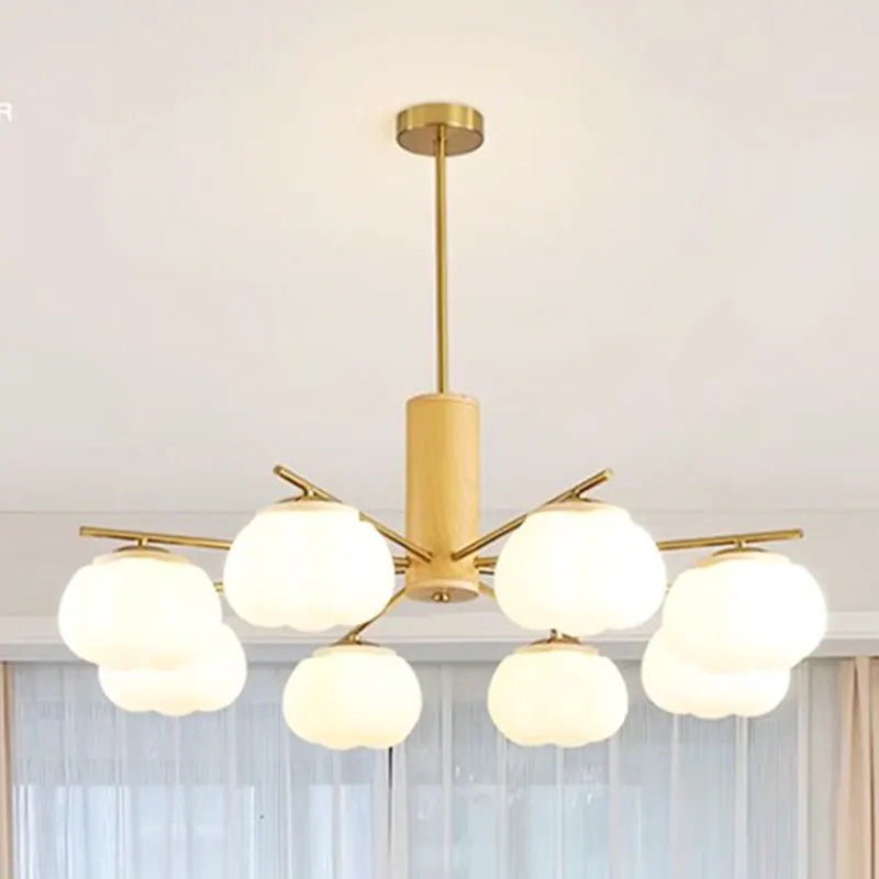 lustre à led moderne design nordique pour décoration intérieure - vue 2 sur 11
