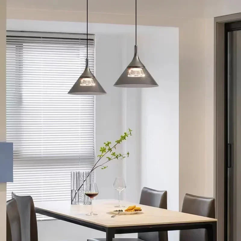 SANDYHA Suspension moderne LED Mesita De Noche dortoir chambre salon salle à manger étude Suspension Luminaire lustres - vue 3 sur 10