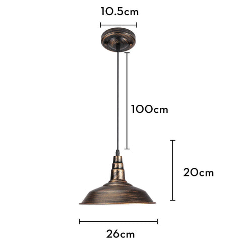lustre rouille metal plafond maison restaur - vue 23 sur 23