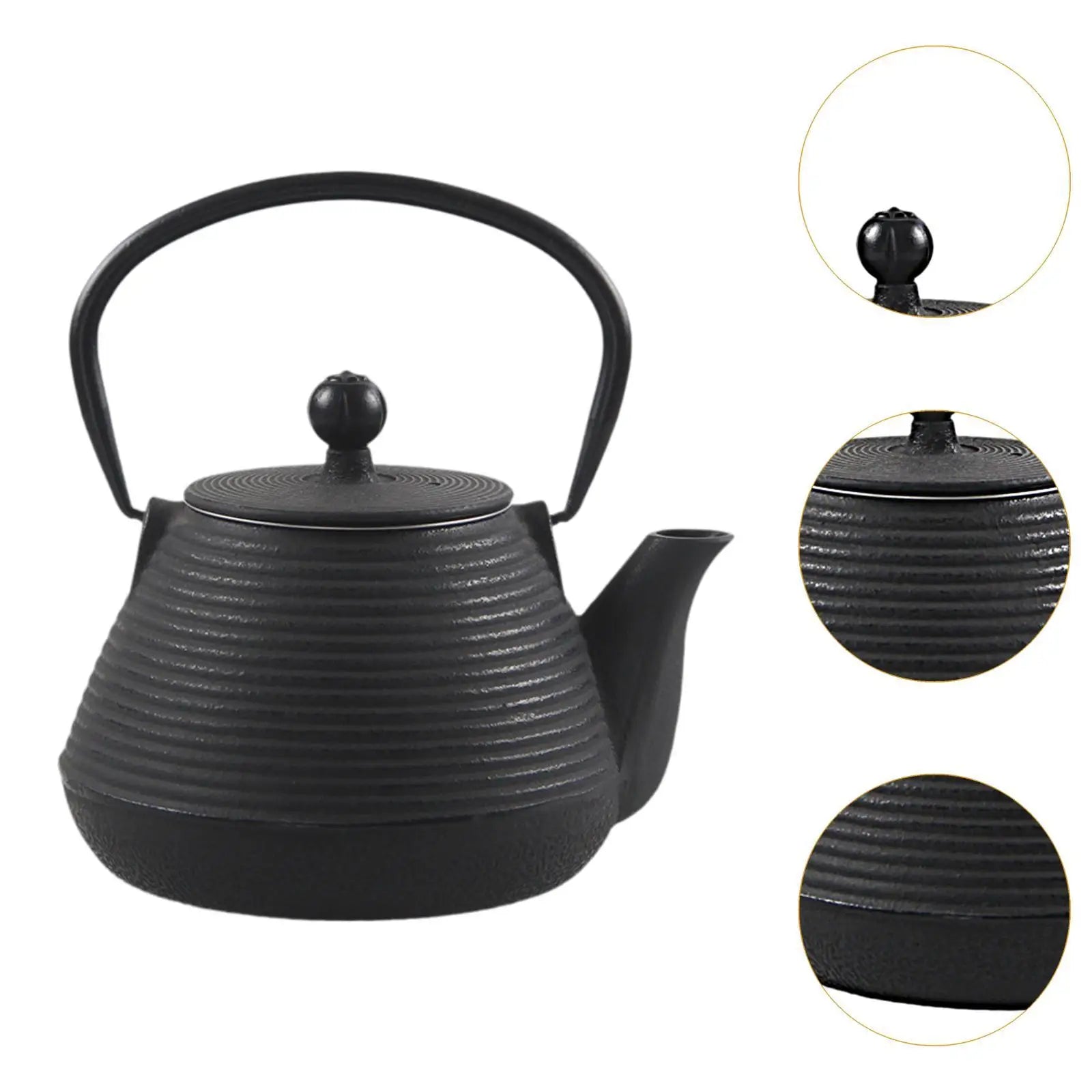 Bouilloire japonaise en fonte 1l avec infuseur thé - vue 6 sur 7