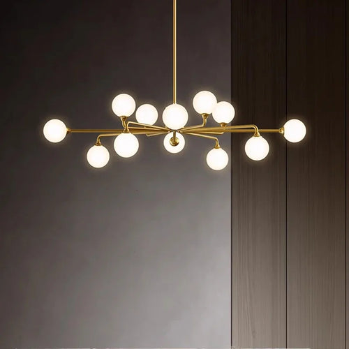 lustre moderne en verre suspendu pour décoration maison - vue 5 sur 8