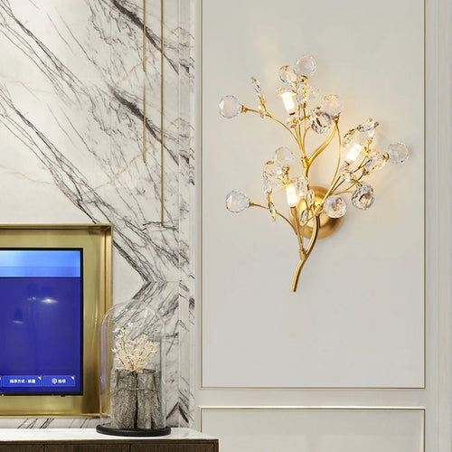 applique murale en cristal design créatif moderne luxe - vue 4 sur 7