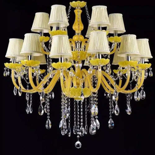 lustre en cristal fantaisie pour mariage moderne élégant - vue 5 sur 13