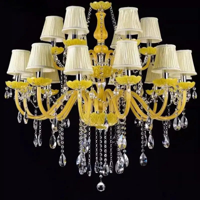 lustre en cristal fantaisie pour mariage moderne élégant - vue 4 sur 13